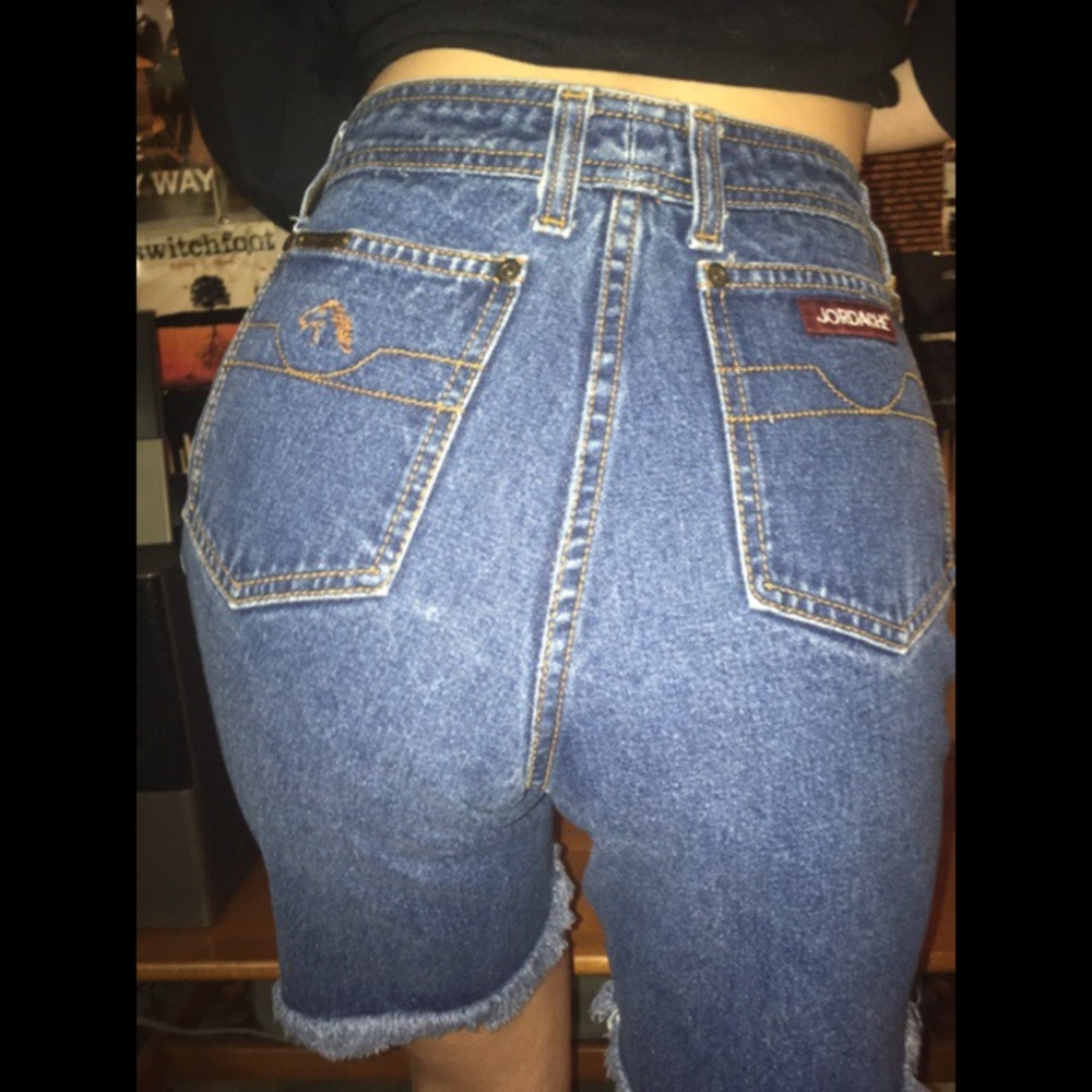 Original Jordache Dark Blue Denim Cutoffs